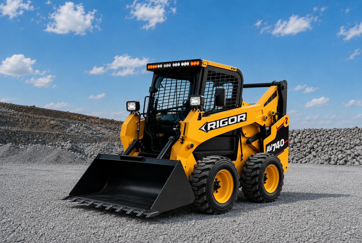 Minicargadora RIGOR AV740 disponible en López Argentina