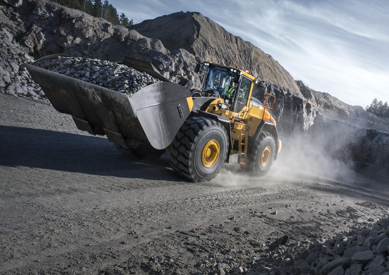 Cargadora Volvo Construction Equipment trabajando en una obra